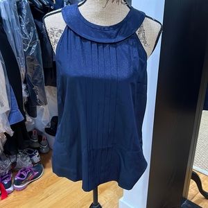 Shimmering blue top siz 12 jcrew